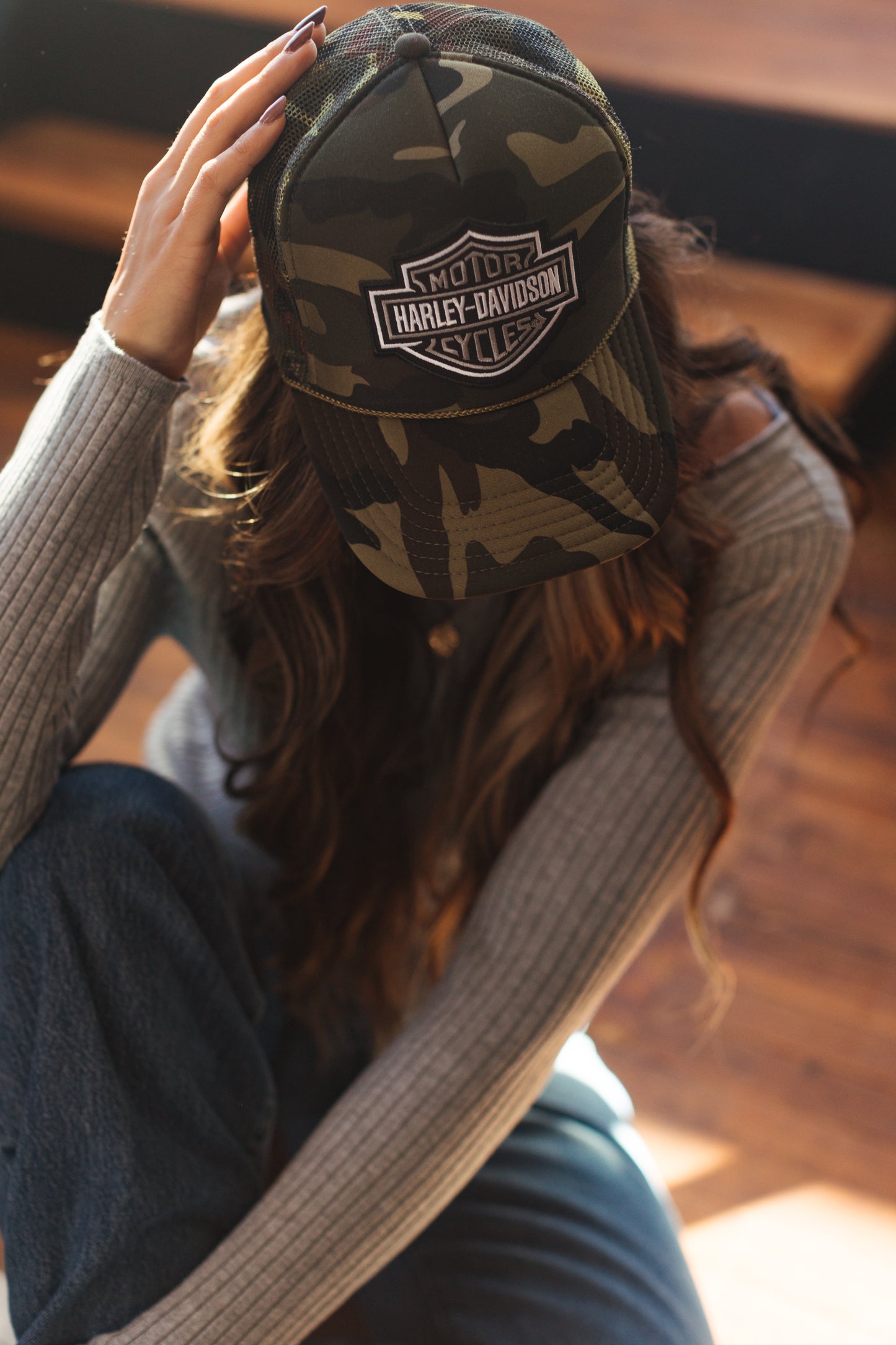 Camo Harley Hat